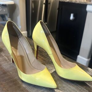 Christian Louboutin Yellow Patent Heels